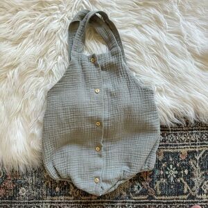 H&M Gauze Bubble Romper Overalls